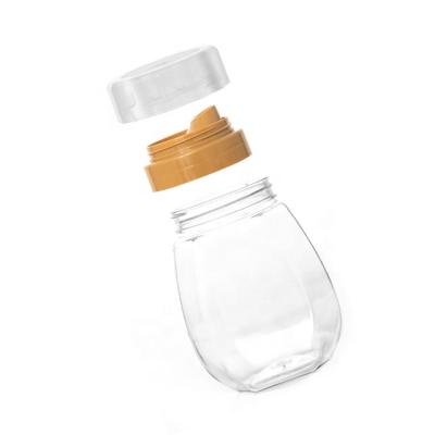 China 750ml Food Makers Back Plastic Shaped Honey Bottles PET Type With Caps for sale