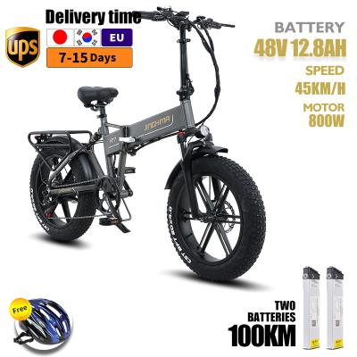 China 800W One-Wheel 10ah Dual-Battery 7 Speed ​​Folding Luxury Bike 20 Inch Fat Tire Electric Mountain BikeEuropean Warehouse Delivery for sale