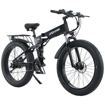 China JINGHMA 1000W /12.8AH Luxury Professional Made Bicycle Reasonable Price Foldable Electric Bike From China for sale