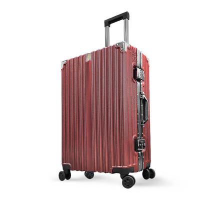 China ABS red aluminum suitcases for sale