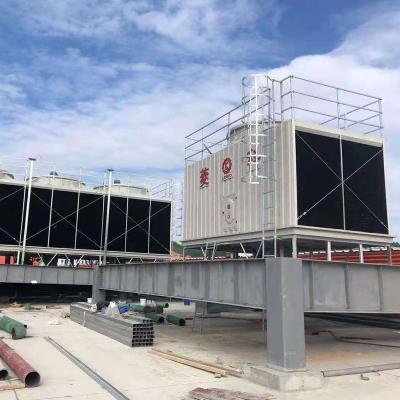 China Open Type Cross Flow Cooling System 400 Ton FRP Material Industrial Tower for sale