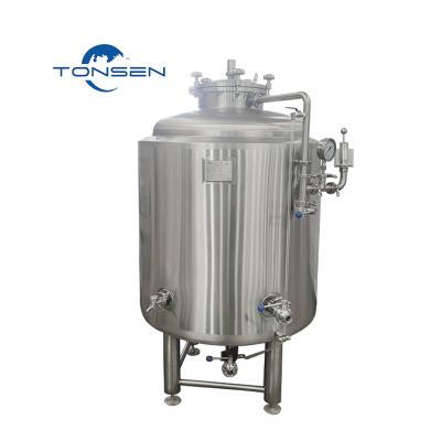 China Beer Brite Tonsen Stainless Steel 300l 500l 800l 1000l BBT Beer Brite Tanks for sale