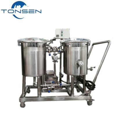 China Beer brewing equipment 50L 100L brewery CIP cleaning system for beer brewery for sale