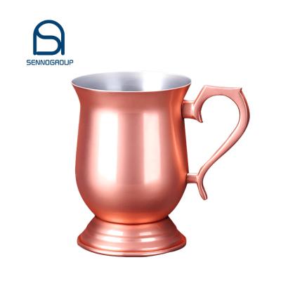 China Professional Viable Japanese Gold Fire Goblet Fire-Pull Metal Tumbler Palace Cocktail Cup Copper Wine Cup for sale