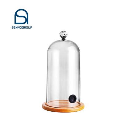 China Viable Kitchen Smoke Molecular Cover Smoking Transparent Bell Food Cover Cocktail Cover for sale