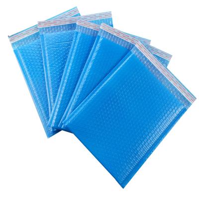 China Blue Padded Mailing Envelopes Biodegradable Plastic Mailing Bags Shock Resistance Clothes Shoes Custom Poly Bubble Mailer Packing for sale