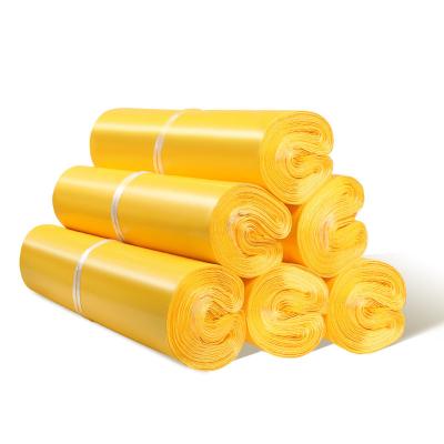 China Shock Resistance China Manufacture Parcel Bag Colored Environmentally Yellow Plastic Poly Mailers Clothes Packaging Bags For Shipping for sale