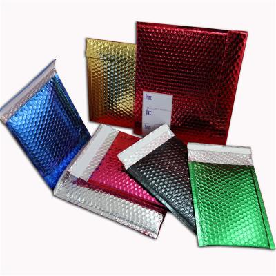 China High Quality Shock Resistance Color Aluminum Foil Mailing Bag Bubble Padded Envelope Metallic Messenger Shipping Bag for sale