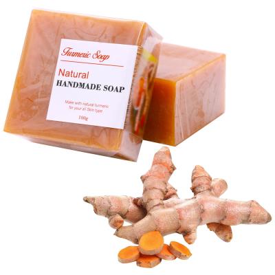 China Body Natural Handmade Soap Make With Natural Turmeric For All Skin Type Bath Gift Set Body Cleansing Bath Soap for sale