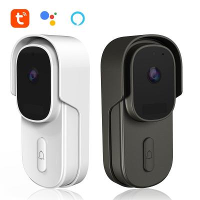 China Wireless Smart Home Security IP WiFi Night Vision Camera Doorbell Battery Tuya Wifi Connection Door Bell Camera for sale