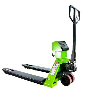 China Hand Operated Pallet Truck Forklift With Ladder Ladder Pallet Truck Show 2T Pallet Ladder PTS33 for sale