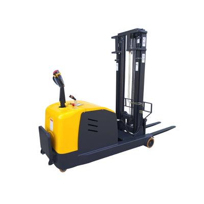 China Hotels 1000/2000kg Full Electric Forklift Mini Electric Lifter Mini Stacker Forklift for sale