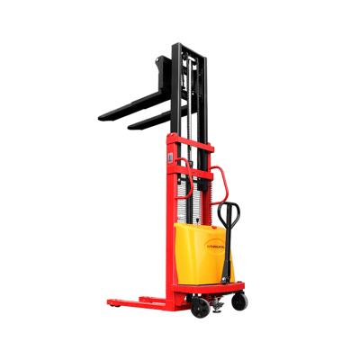 China Hotels Lifting Rail With Electric Pallet Truck Lifter Semi Electric Lifter High Stacker for sale