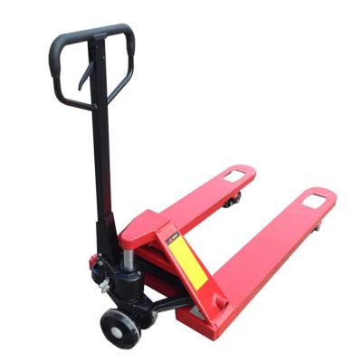 China Hand Pallet Truck Weliftrich 2500kg Hand Pallet Truck Noblelift Hand Pallet Truck Whells 550/685mm*1100/1200mm for sale