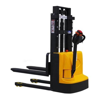 China Hotels Mini Electric Powered Stacker Forklift Electric Pallet Stacker Full Electric Stacker for sale