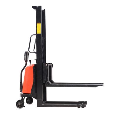 China Hotels 1.5 Ton Semi Electric Stacker Semi Electric Stacker Double L Electric Motor for sale