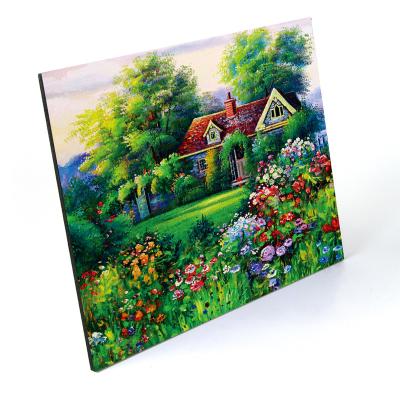 China Home Decorations 48X48 Landscape Painting Wall Art Picture Photo Wooden Frame For Decoration for sale