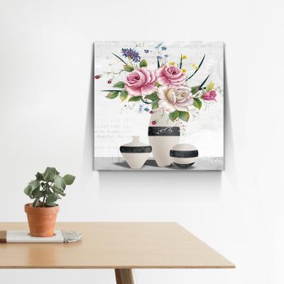 China Flower Wood Painting Home Decor MDF Modern Decorations 48x48 Photo Frame For Decoration for sale