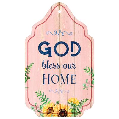 China China Hot Selling Picture Frame Bottle Shape Hanging Wooden Plaque For Decoration for sale