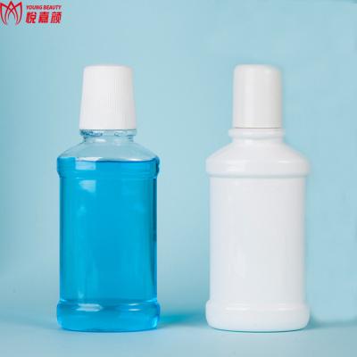 China BEAUTY PACKAGING 250ml 500ml Empty PET Plastic Mouthwash Bottle For Mouthwash Packaging for sale