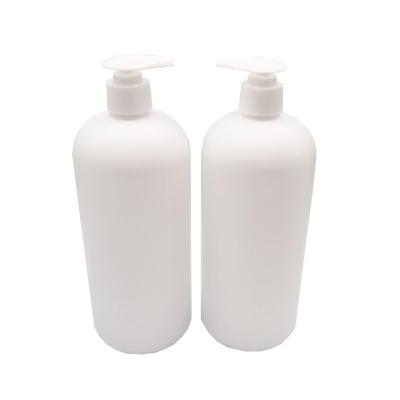 China BEAUTY PACKAGING 1000ml Empty Matte Hdpe Plastic Shampoo Bottle For Shower Gel Lotion Packaging Wholesale for sale