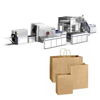 China Factory Hot Sale High Quality Fully Automatic Easy To Opreate Square Plate Paper Bag Making Machine For Advertising Company for sale