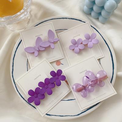 China HC190A Fashion INS Hot Sale Resin Hair Clips High Quality Acrylic Hair Clips Wholesale Colored Hair Pins for sale