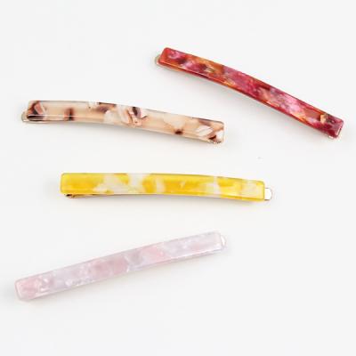 China YHC006 Korean Custom Latest Style Hair Clip Thin Acrylic Hair Claw Hair Clip Acetic for sale