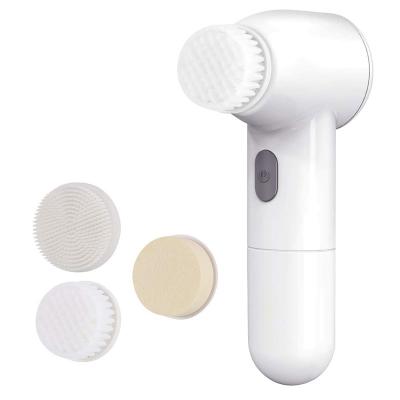 China Portable Soft Waterproof Pore Remover Handle Face Wash Cleansing Massage Sweep Detergent Brush Electric Facial Vibration for sale