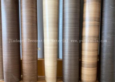 Cina 0.18mm Golden Oak Wood Grain PVC film per mobili per profilati di plastica in vendita