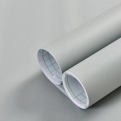 China Festfarbige matte graue selbstklebende PVC-Folien - Schälen und kleben für Möbeloberflächen zu verkaufen