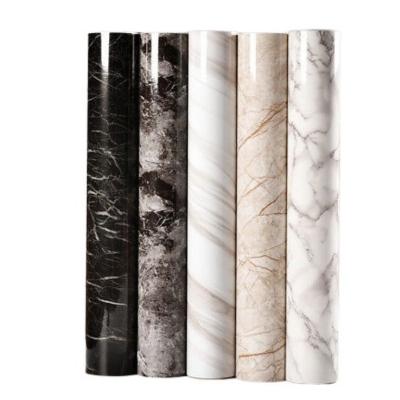 Китай Self-Adhesive High Gloss Marble PVC Film Easy Peel And Stick Solution For Home DéCor продается