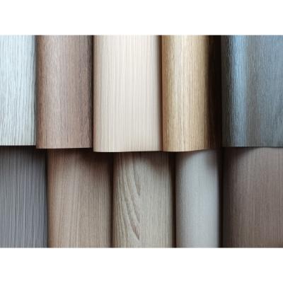 China Super Matte Wood Grain Vacuum Pressing Film For Doors And Cabinets for sale