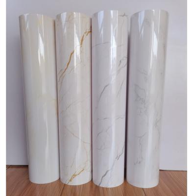 China Home Decorative Waterproof PVC Marble Foil Self-Adhesive Stickers Wallpapers Contact Paper For Kitchen Countertop for sale