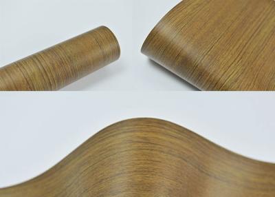 China Vacuum Press Pvc Foil For Wardrobe Doors Matte Wood Grain 1420mm for sale