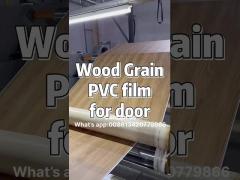 wood grain PVC decorative film,popular yellow wood Color PVC film