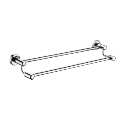 China Modern Heater 304 Stainless Steel Towel Rack with Towel Hanger for Bathroom Wall Mounted Towel Rail with Double Layer for sale