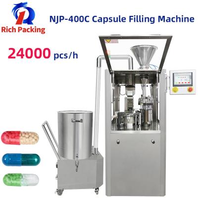 China Máquina de llenado de cápsulas de llenado de cápsulas pequeñas completamente automática NJP 400C para polvo en venta