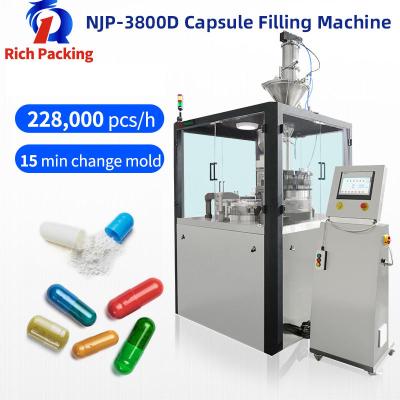 China NJP-3800D Fácil de operar Máquina de llenado de cápsulas Farmacéutica automática en venta