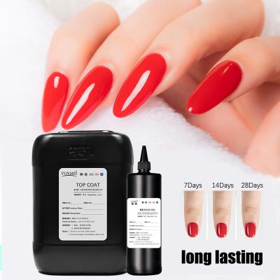 China Nail Factory Nail Products Ultra Shine Rubber Clear Top Coat UV Nail Gel Polish Bulk Wholesale for sale