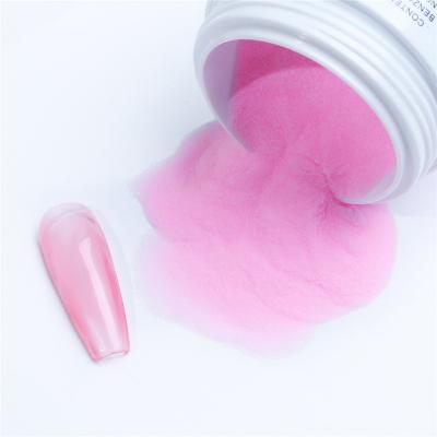 China Easy Apply Art High Quality Crystal Extended Nail Painted Carve Fine Acrylic Powder Transparent White Pink for sale