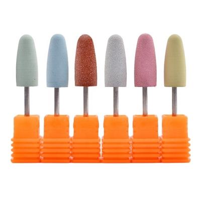 China Nail Art Beauty 1pc Nail Art Silicone Nail Drill Bit Milling Drill Bit Grinder Cuticle Cutter Tools for Electric Machine for sale