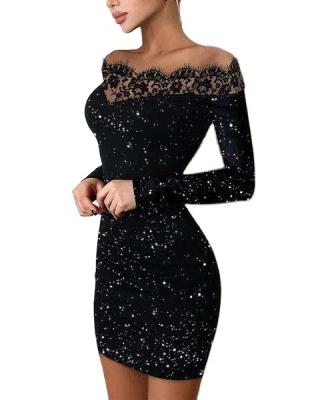 China Breathable Women Clothing Black Dresses Sexy Elegant Women Clubwear Dress for sale