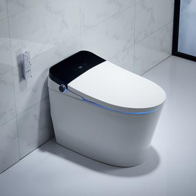 China Good quality modern electric one piece WC automatic bathroom automatic operation closestool 110V/220V smart toilet for sale