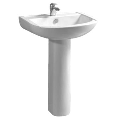 China Modern Chinese Wholesale Best Price Bathroom Ceramic Pedestal Hand Floor Sink for sale