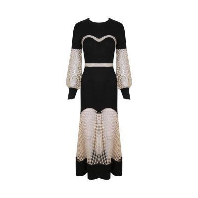 China Anytops Breathable Stylish High Quality Brands Apparel Brands Newest Autumn Winter Bandage Dress for sale