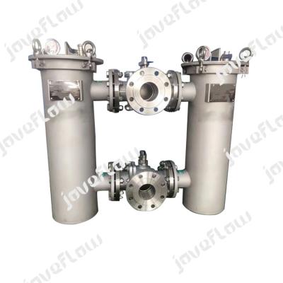 China food & Beverage Plant Stainless Steel Bag Filter Housing Duplex Strainers And Bag Filters Filtering Machine for sale