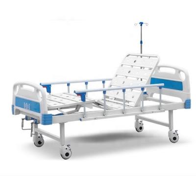 China Hospital factory direct sale economic model good for donation two crank manual medical hospital bed in low price for sale