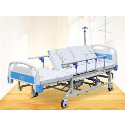 China Ward Nursing Equipment Factory Main Product Manual 2 CRANKS Multifunctional HOSPITAL BED For Home for sale