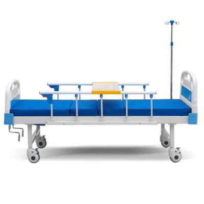 China High Quality Hospital Equipment Hot Sale Rehabilitation Center Cheap Inpatient Manual Medical Bed 2 Cranks at Big Discount for sale